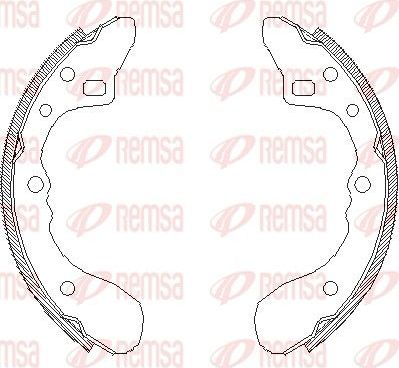 Тормозные колодки Remsa. Артикул 4154.00