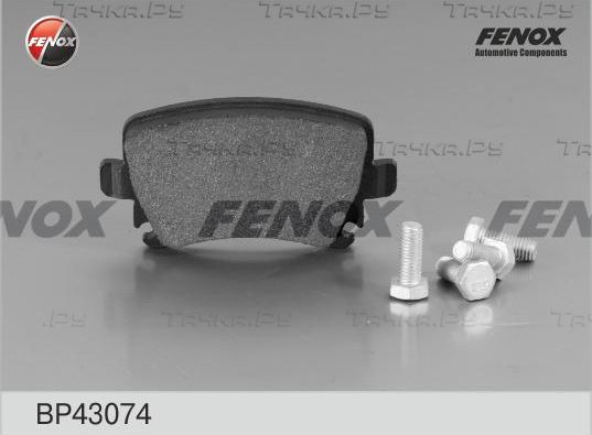 Тормозные колодки Fenox задние для Renault Wind 2010-2013. Артикул BP43074