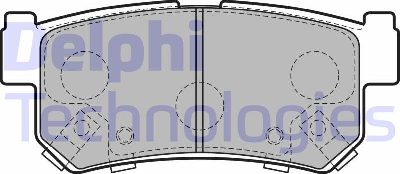 Тормозные колодки Delphi (Low-Metallic). Артикул LP2127