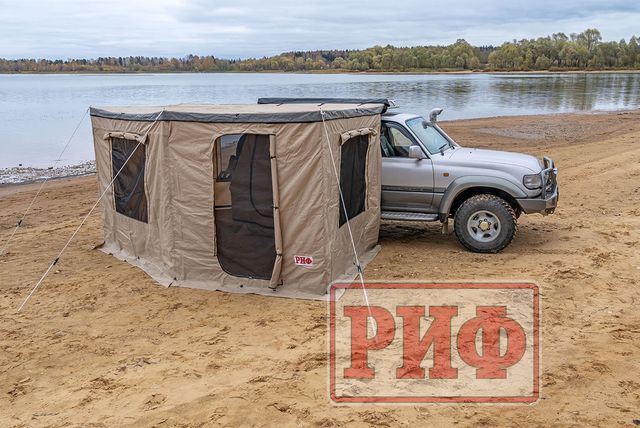 Стенки РИФ для комбинированной (прямоугольной с веерной частью) маркизы 2х2 м правые. Артикул RIFANF072520602