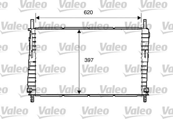 Радиатор охлаждения двигателя Valeo (алюминий). Артикул 734287