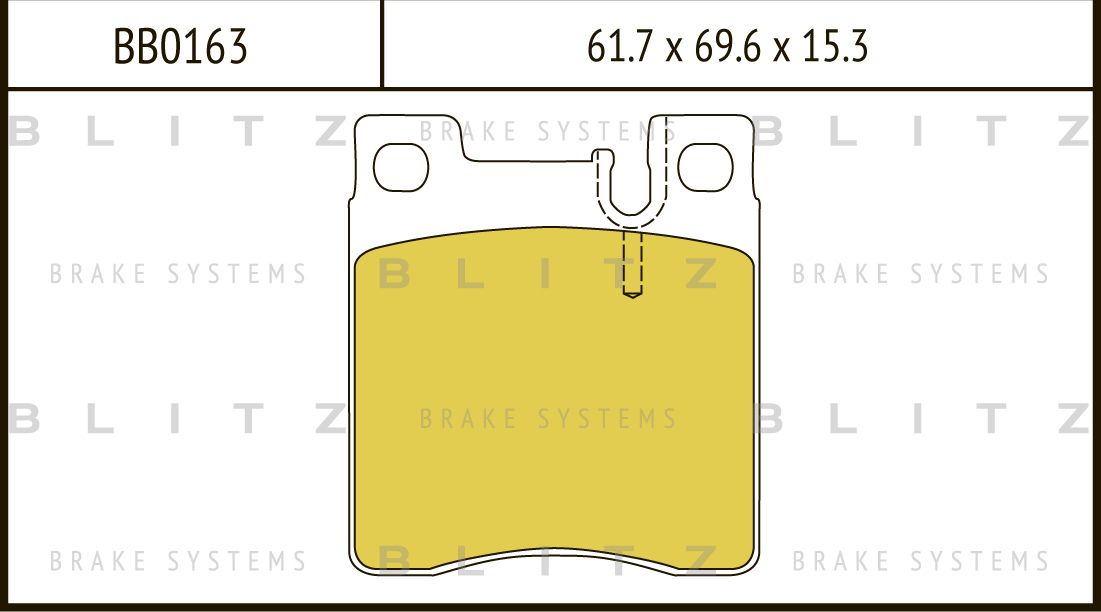 Колодки тормозные дисковые | перед | (Blitz) Blitz. Артикул BB0163