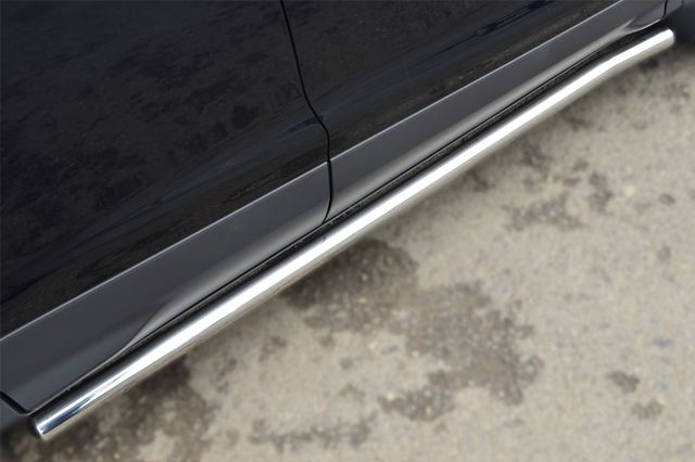 Защита порогов RusStal труба d63 (вариант 3) для Ford Kuga II 2013-2016. Артикул FGT-0013803