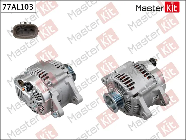 Генератор HYUNDAI SANTA FE 2.7 06- 130A (Master KIT) Master KIT. Артикул 77AL103