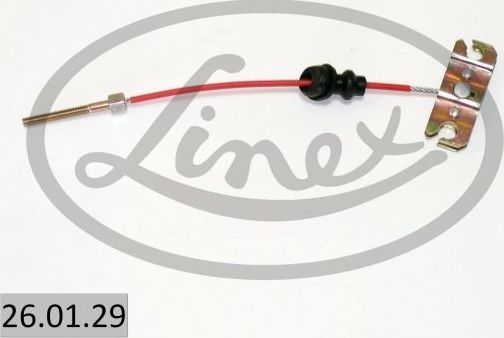 Трос ручника (тросик ручного тормоза) Linex передний для Mazda MX-6 1992-1997. Артикул 26.01.29