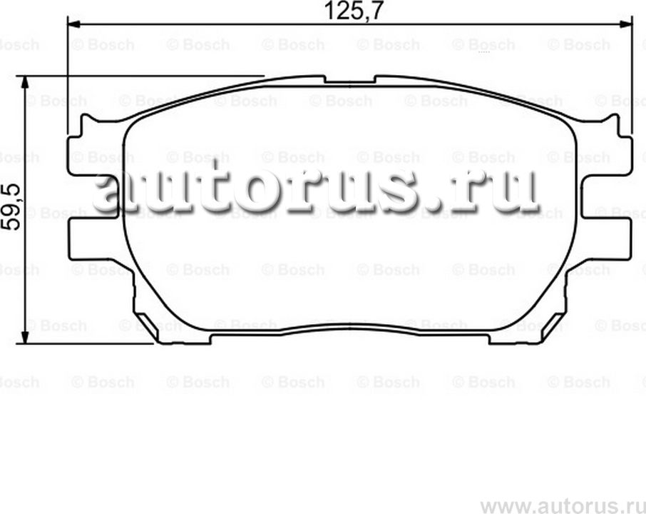 Колодки тормозные дисковые (Bosch). Артикул 0986494212
