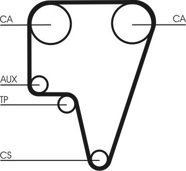 Ремень ГРМ ContiTech для Alfa Romeo 6 1979-1986. Артикул CT575