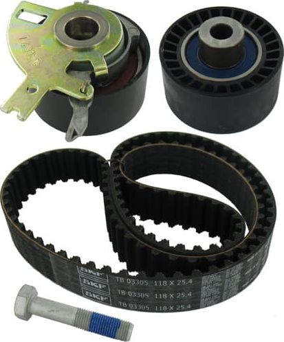 Ремень ГРМ с роликами (комплект) SKF для Peugeot 4007 2007-2013. Артикул VKMA 03305