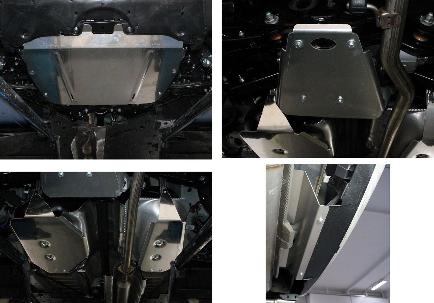 Защита алюминиевая ТСС (4 мм) длякартера, КПП, бака и заднего дифференциала Toyota RAV4 V XA50 2019-2026. Артикул ZKTCC00424K