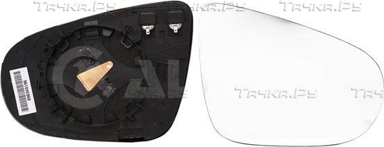 Зеркальное стекло бокового зеркала Alkar правое для Volkswagen Golf VII 2011-2013. Артикул 6432124