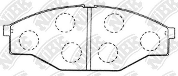 Тормозные колодки NiBK. Артикул PN1166