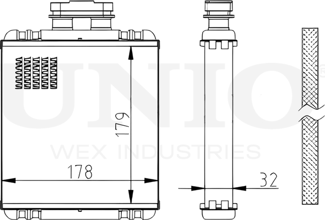Радиатор отопителя (Unio). Артикул RAD-20001