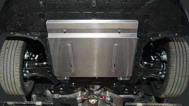 Защита алюминиевая ТСС (4 мм) для картера и КПП Geely Emgrand 2024-2026. Артикул ZKTCC00698