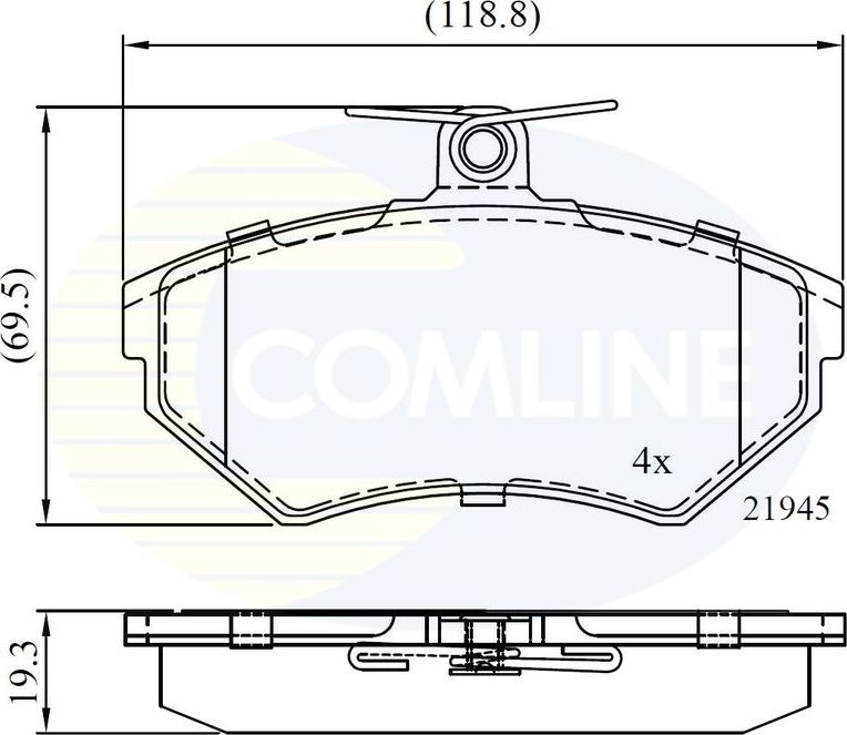 Тормозные колодки Comline Comline. Артикул CBP0736