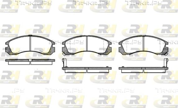 Тормозные колодки RoadHouse передние для Dodge Stealth 1990-1996. Артикул 2354.02