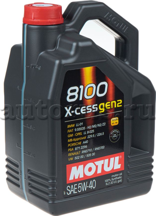 Моторное масло Motul 8100 X-CESS GEN2 5W-40. Артикул 111682