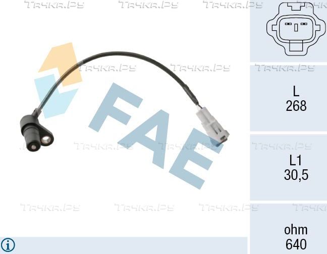 Датчик положения коленвала FAE. Артикул 79538