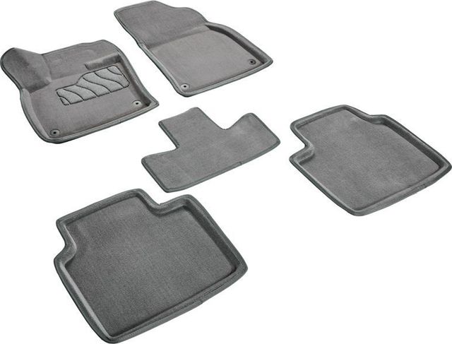 Коврики Seintex 3D ворсовые для салона Geely Monjaro 2021-2026 СЕРЫЕ. Артикул 99523