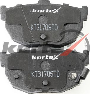Колодки тормозные HYUN/KIA ELANTRA (XD)/COUPE/CERATO 00- задние (компл.) (Kortex). Артикул KT3170STD