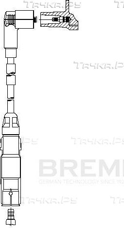 Высоковольтные провода (провода зажигания) Bremi. Артикул 192/68