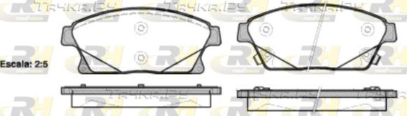 Тормозные колодки RoadHouse передние для Opel Ampera I 2011-2015. Артикул 21431.02
