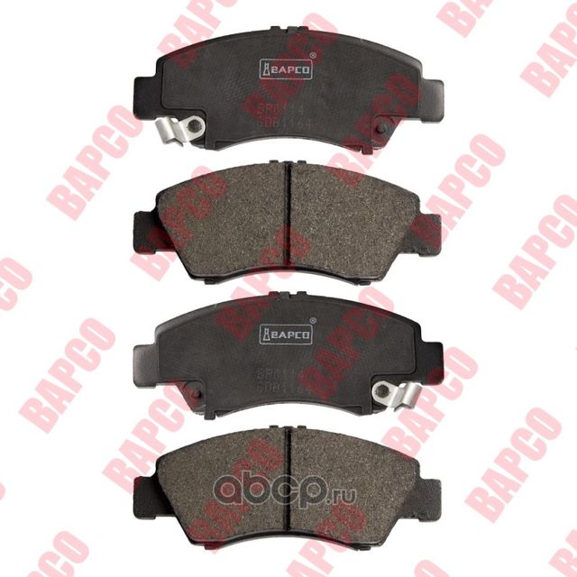 Колодки тормозные дисковые пер. HONDA CIVIC V (EG), CIVIC VI (MA, MB) (Bapco) Bapco. Артикул BP0114