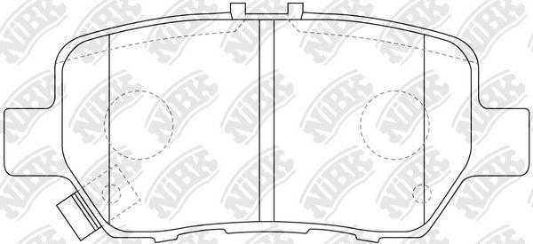 Тормозные колодки NiBK. Артикул PN8512