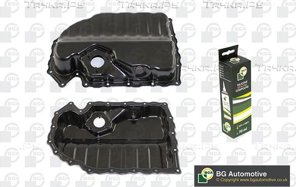 Масляный поддон картера двигателя BGA нижний для Skoda Octavia A5 2005-2013. Артикул SP0117