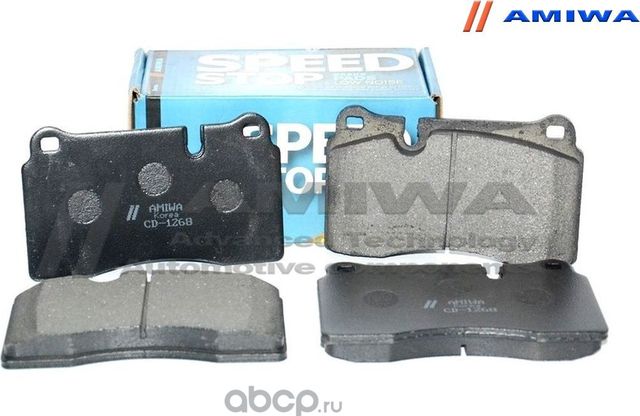 КОЛОДКИ ТОРМОЗНЫЕ ДИСКОВЫЕ ПЕРЕДНИЕ SPEED STOP (Amiwa). Артикул CD1268