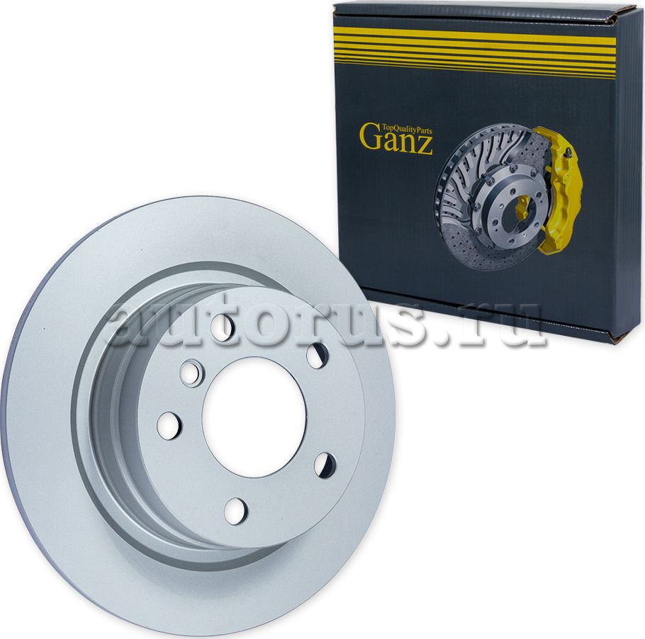 Диск тормозной задний с покрытием (Ganz). Артикул GIJ06072