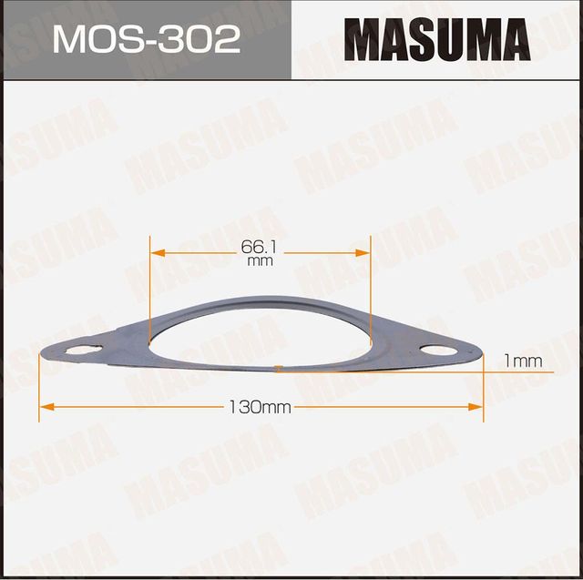 Прокладка глушителя (Masuma). Артикул MOS-302