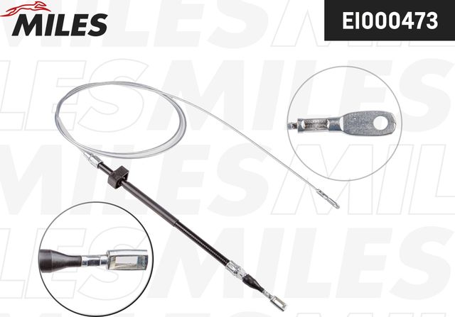 Трос ручника (тросик ручного тормоза) Miles. Артикул EI000473