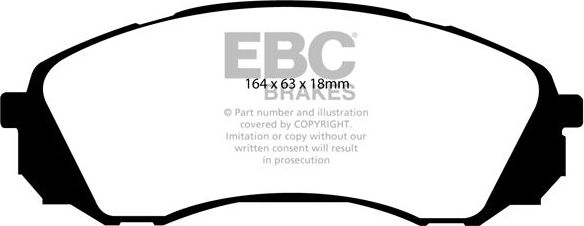 Тормозные колодки EBC Brakes. Артикул DP21953