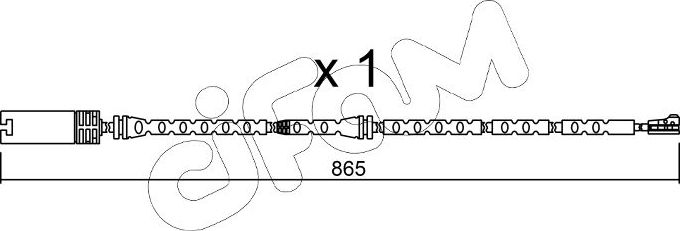 Датчик износа тормозных колодок  Metelli. Артикул SU.299