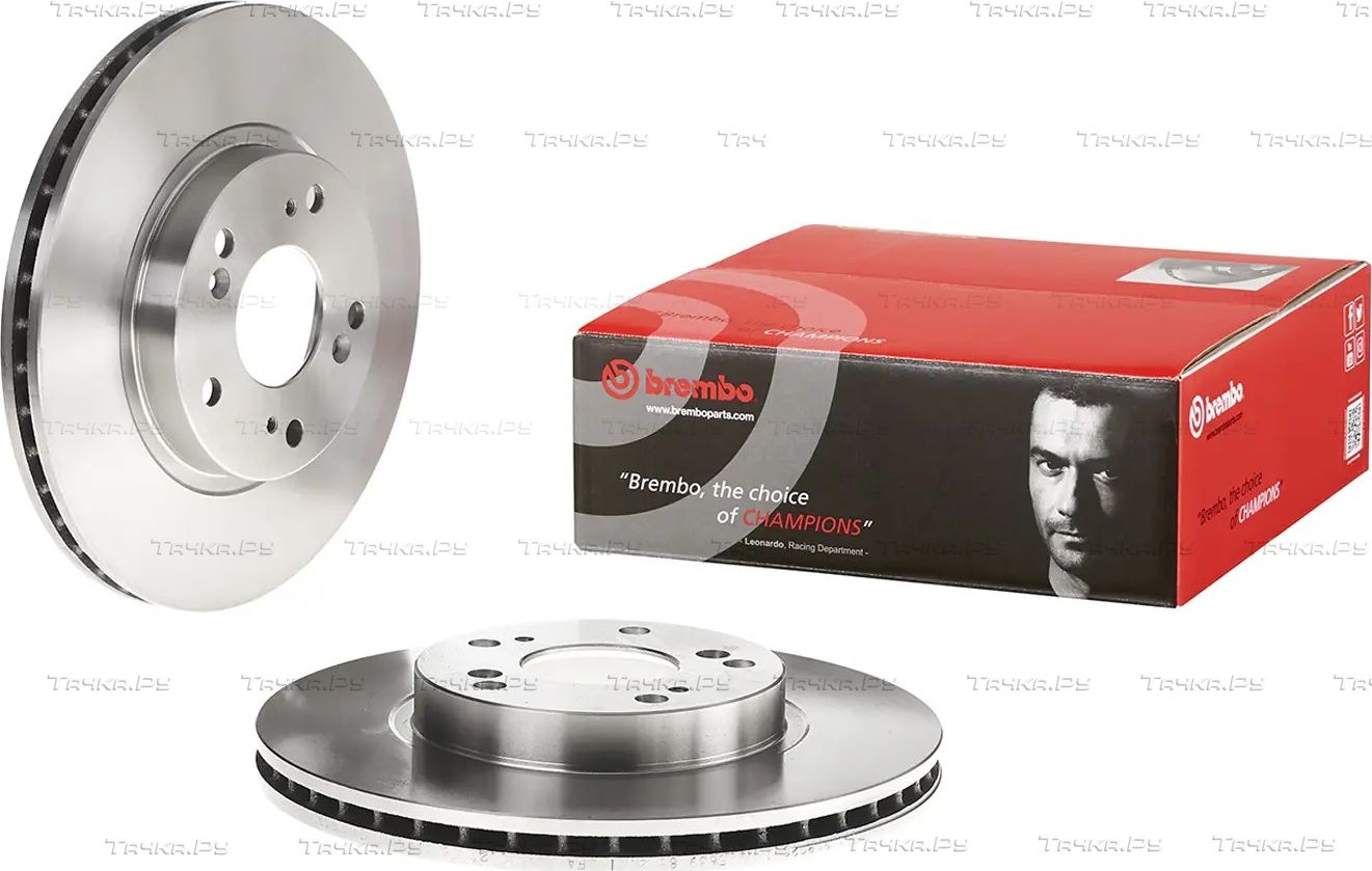 Тормозной диск Brembo передний для Honda CR-V II 2001-2007. Артикул 09.6752.20