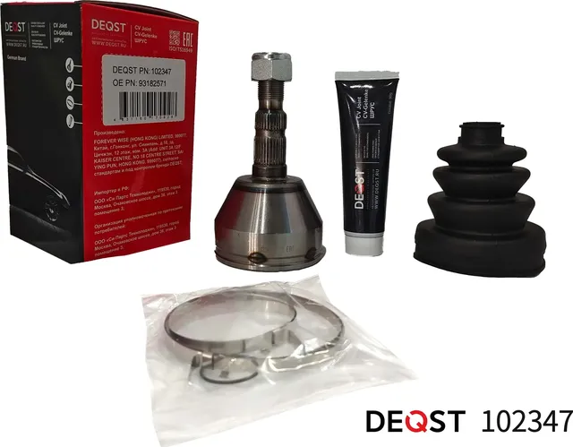 ШРУС OPEL ASTRA/ZAFIRA 1.9-2.0 04- наружний (Deqst). Артикул 102347