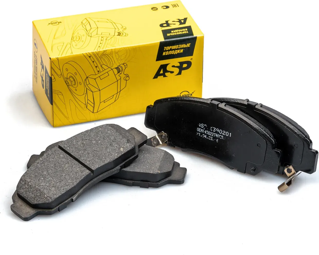 Передние тормозные колодки для а/м Honda Civic VII/BYD F6/G6 (ASP). Артикул K390201