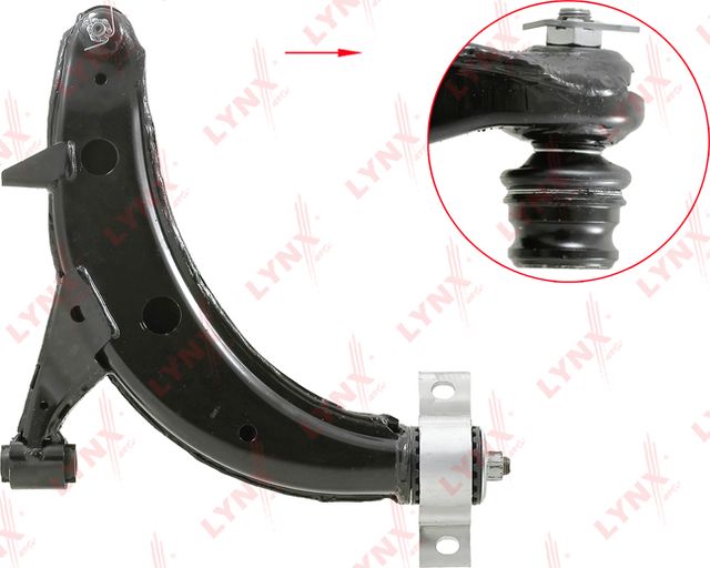 Поперечный рычаг передней подвески LYNXauto левый для Subaru Forester II 2002-2005. Артикул C5296L