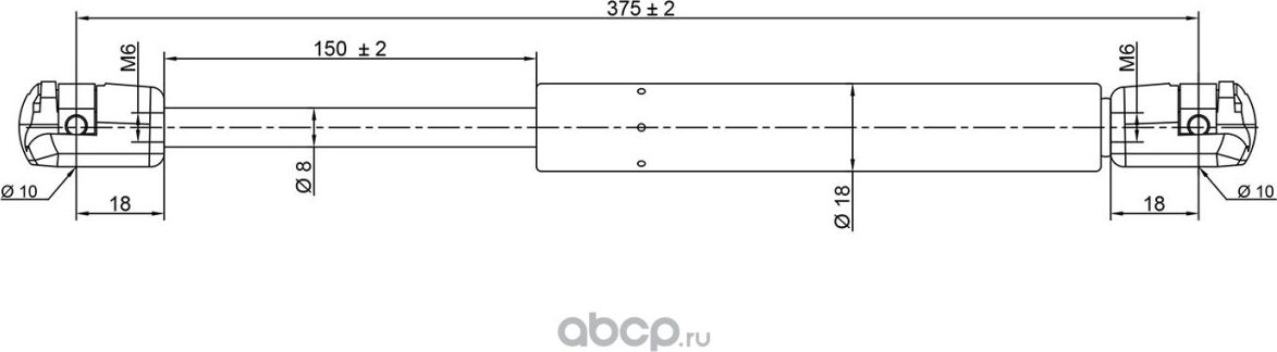 Амортизатор капота MURANO Z51 (Tork). Артикул TRK4639