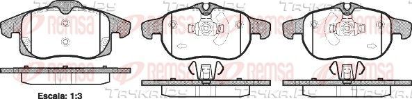 Тормозные колодки Remsa передние для Opel Vectra C 2002-2009. Артикул 0888.40
