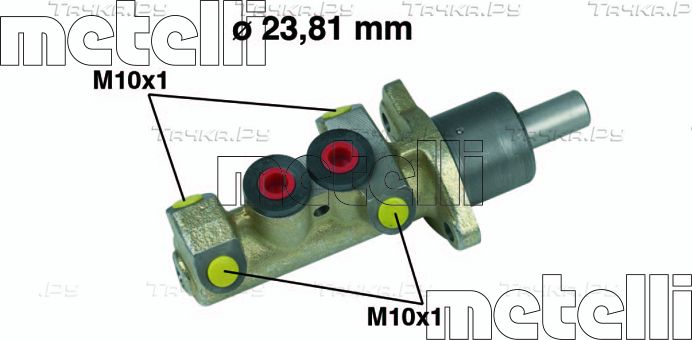 Тормозной цилиндр главный Metelli для Peugeot Expert I 1996-2006. Артикул 05-0253