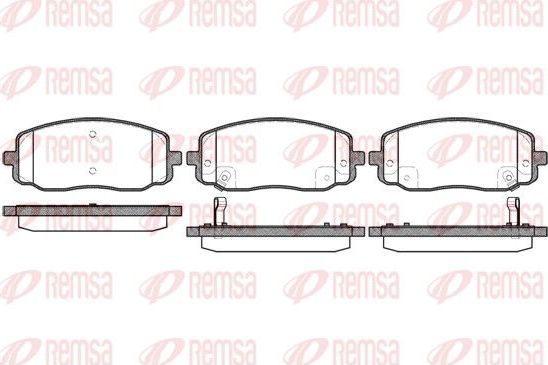 Тормозные колодки Remsa. Артикул 1133.02