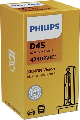 D4S 42V-35W (P32d-5)  4400K Vision (Philips) Philips Xenon Vision. Артикул 42402VIC1