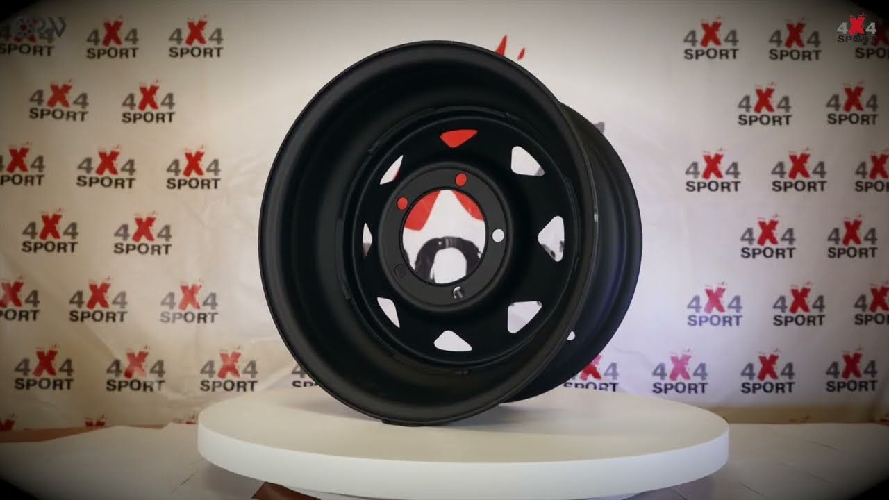 Колёсный диск OFF-ROAD Wheels стальной штампованный черный матовый 5x139,7 8xR16 d110 ET-19 №86M для Dodge Ram 1500 1981-2026. Артикул 1680-53910MBL-19
