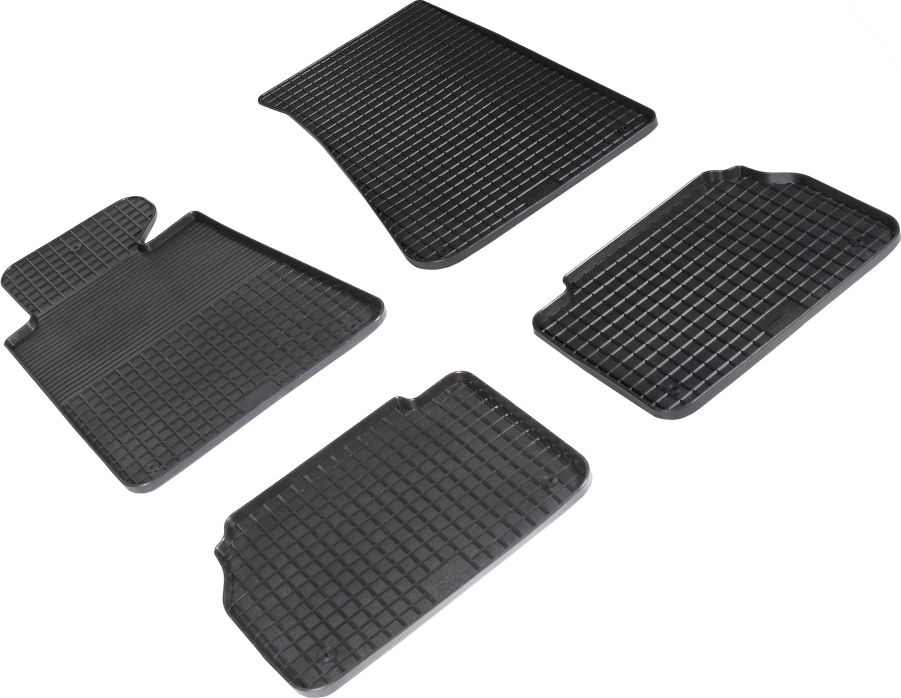 Коврики резиновые Seintex с узором сетка для салона BMW 5-серия E34 2WD 1988-1995. Артикул 95648