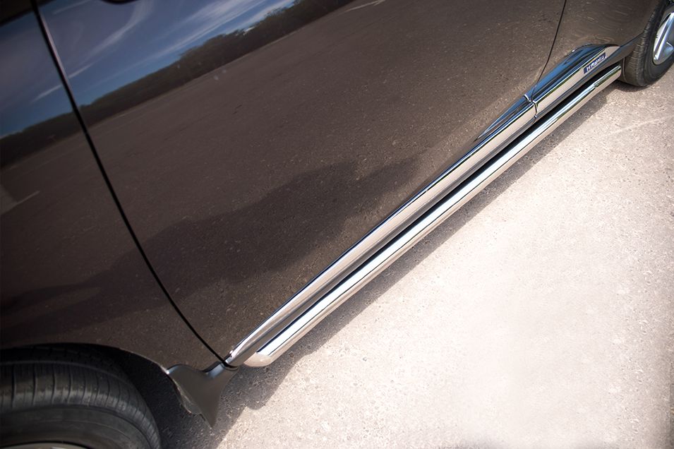 Защита порогов RusStal труба d63 для Lexus RX 270/350/450h 2012-2026. Артикул LRXT-000405