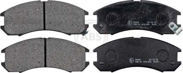 Тормозные колодки ABS для Mazda 626 II (GC) 1982-1987. Артикул 36666