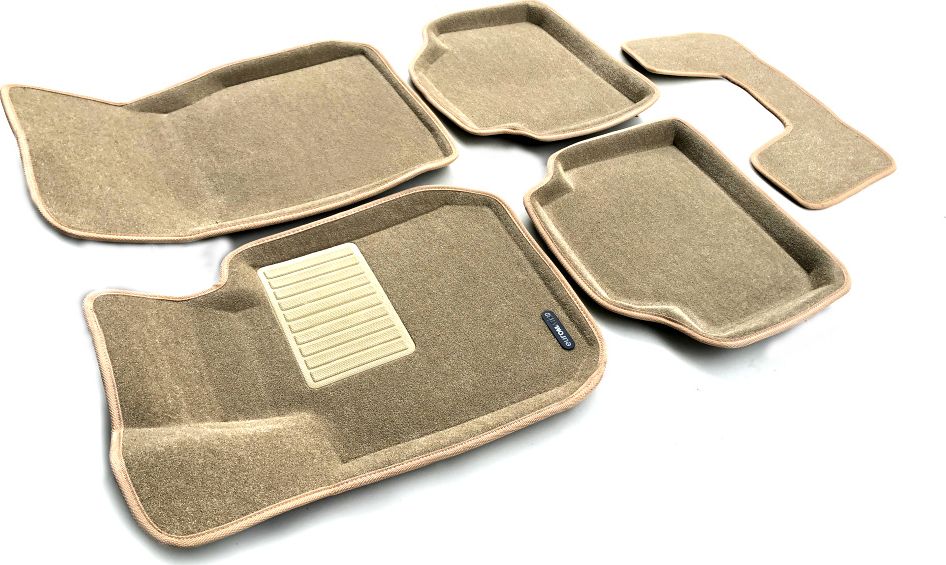 Коврики текстильные Euromat 3D Business для салона BMW 3 F30 2012-2019 БЕЖЕВЫЕ. Артикул EMC3D-001202T