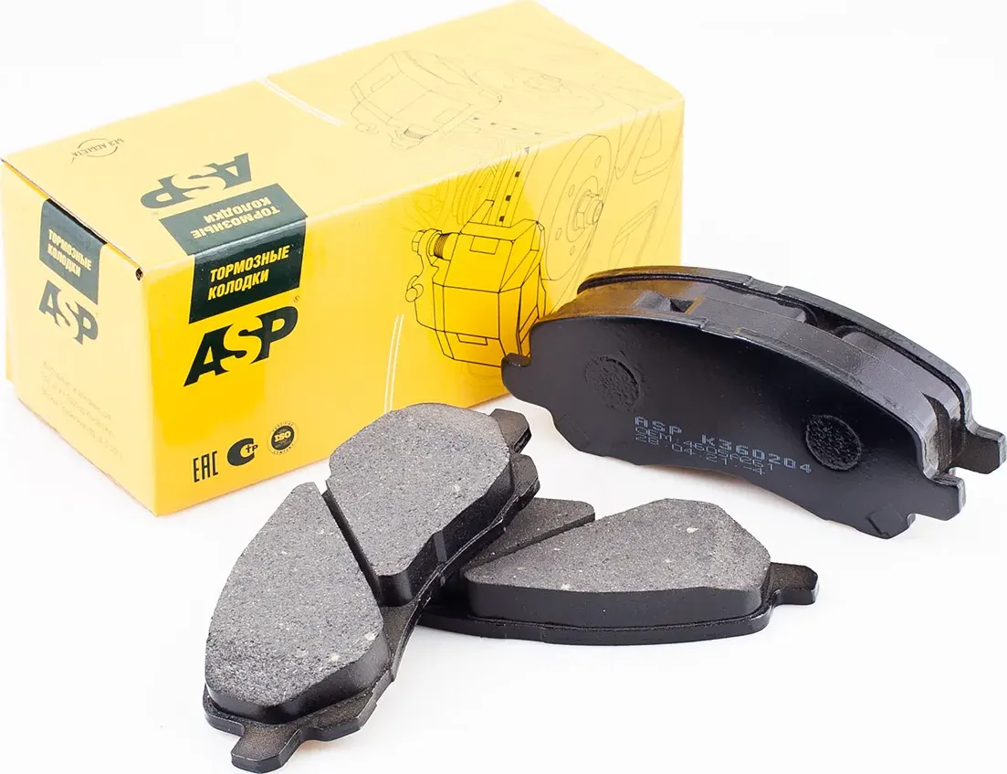 Передние тормозные колодки MITSUBISHI LANCER X (07-) ASX(10-) OUTLANDER (06-) (ASP) ASP. Артикул K360204