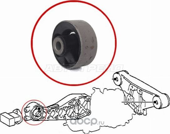 ОПОРА ЗАДНЕГО РЕДУКТОРА ПЕРЕДНЯЯ TOYOTA IPSUM 1996 (SAT). Артикул ST5238044010